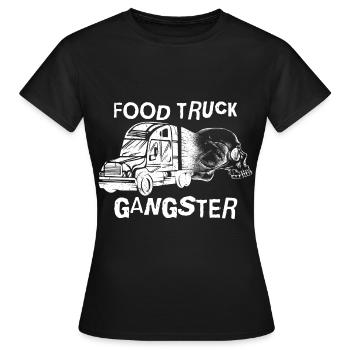 Food Truck Gangster 2 - Women's T-Shirt - black - Front - AI Model Female 172 dark (172cm)