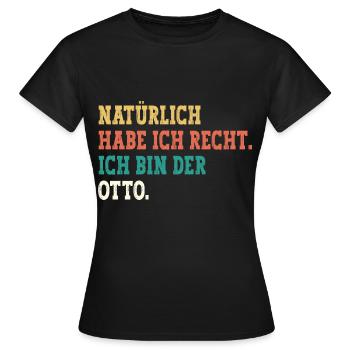 Otto Lustiger Spruch Vorname Name Otto - Frauen T-Shirt - Schwarz - Vorne - AI Model Female 172 dark (172cm)