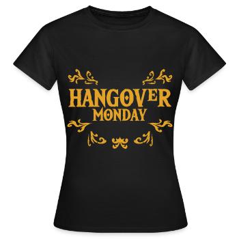 Gueule de bois lundi 4 - T-shirt Femme - noir - Devant - AI Model Female 172 dark (172cm)