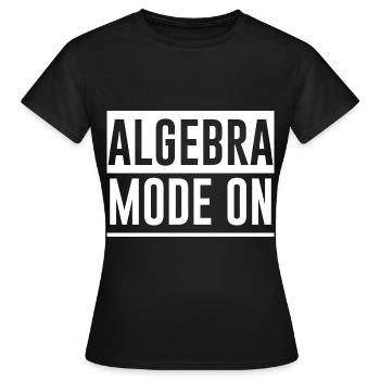 Mode algèbre activé - T-shirt Femme - noir - Devant - AI Model Female 172 dark (172cm)