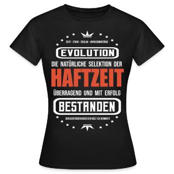 Haftzeit mit Erfolg bestanden T-Shirt - Frauen T-Shirt - Schwarz - Vorne - AI Model Female 172 dark (172cm)