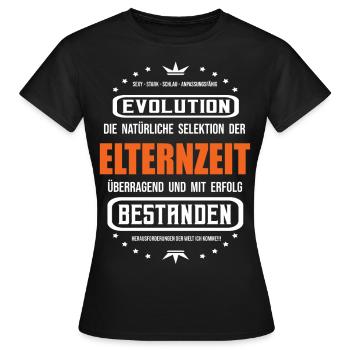 Elternzeit mit Erfolg bestanden T-Shirt - Frauen T-Shirt - Schwarz - Vorne - AI Model Female 172 dark (172cm)
