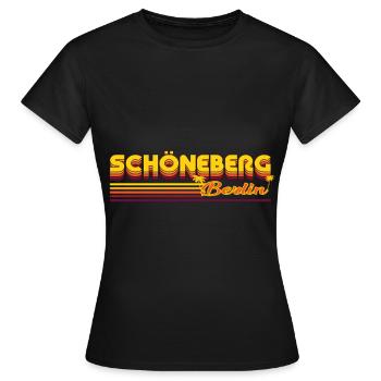design cool du quartier de Schöneberg Berlin - T-shirt Femme - noir - Devant - AI Model Female 172 dark (172cm)