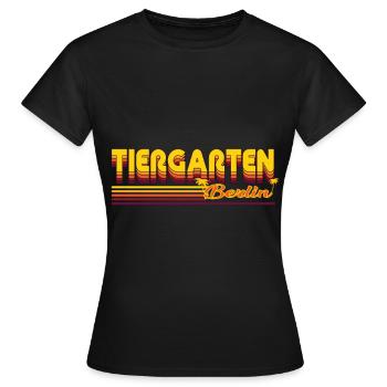 cooles Tiergarten Berliner Stadtteil Design - Frauen T-Shirt - Schwarz - Vorne - AI Model Female 172 dark (172cm)