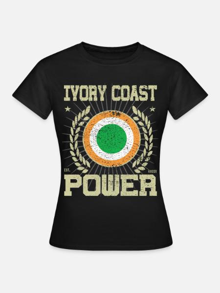 Cool Côte d’Ivoire, Design - T-shirt Femme - noir