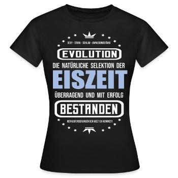 Eiszeit überragend und mit Erfolg bestanden. - Frauen T-Shirt - Schwarz - Vorne - AI Model Female 172 dark (172cm)