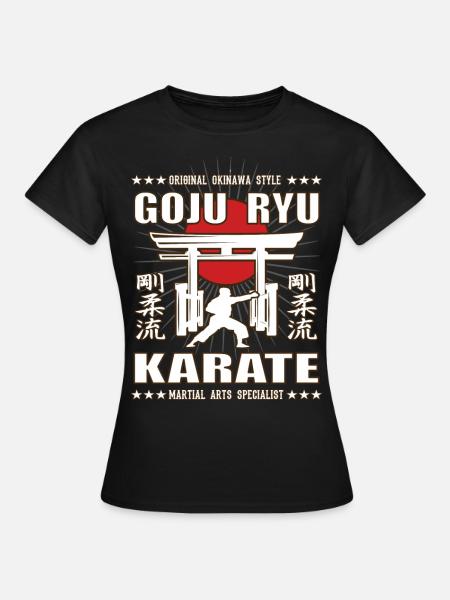 coole Goju Ryu Kampfsport Design mit Kanji - Dame-T-shirt - sort