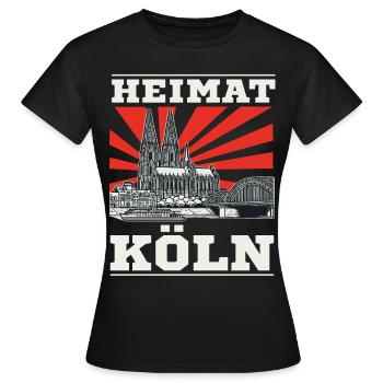 Heimat Köln Design für den Kölner und die Kölnerin - Frauen T-Shirt - Schwarz - Vorne - AI Model Female 172 dark (172cm)