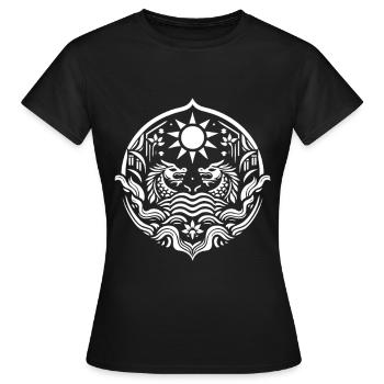 Taiwan die demokratische Nation der Freiheit - Frauen T-Shirt - Schwarz - Vorne - AI Model Female 172 dark (172cm)