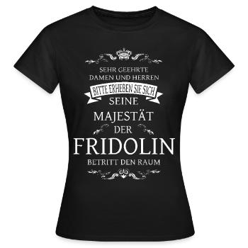 Sa Majesté entre dans la salle - T-shirt Femme - noir - Devant - AI Model Female 172 dark (172cm)