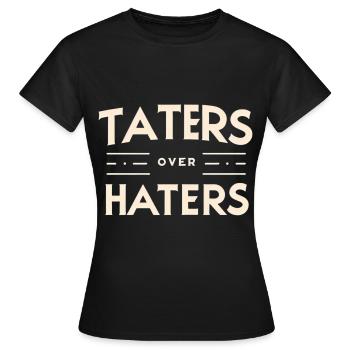Taters Over Haters 22 - Frauen T-Shirt - Schwarz - Vorne - AI Model Female 172 dark (172cm)