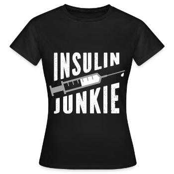 Diabetes Insulin Blutzucker Diabetiker Geschenk - Frauen T-Shirt - Schwarz - Vorne - AI Model Female 172 dark (172cm)