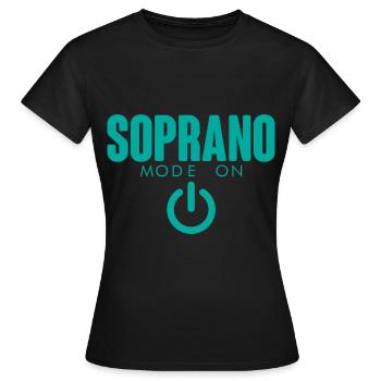 Soprano Mode On 4 - Frauen T-Shirt - Schwarz - Vorne - AI Model Female 172 dark (172cm)