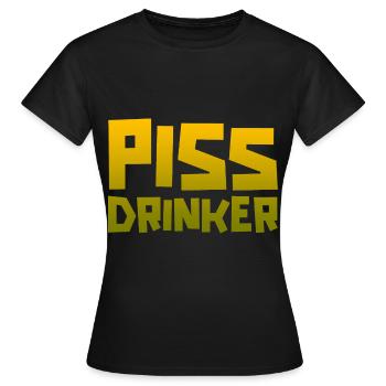 Piss Drinker 11 - Frauen T-Shirt - Schwarz - Vorne - AI Model Female 172 dark (172cm)