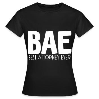 Bae Best Attorney Ever - Women's T-Shirt - black - Front - AI Model Female 172 dark (172cm)