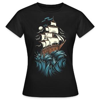 SAILOR - Women's T-Shirt - black - Front - AI Model Female 172 dark (172cm)