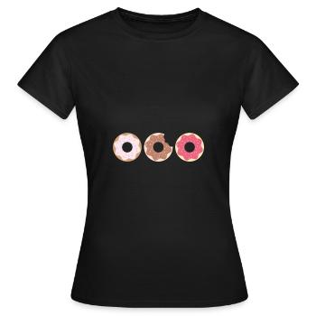 Tripple Donuts Donut Donut - Frauen T-Shirt - Schwarz - Vorne - AI Model Female 172 dark (172cm)