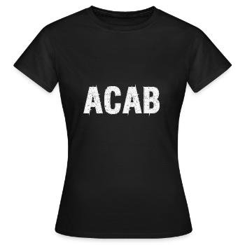 Tous les flics sont des salauds ACAB - T-shirt Femme - noir - Devant - AI Model Female 172 dark (172cm)