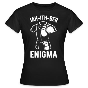 Enigma for Gamers - Women's T-Shirt - black - Front - AI Model Female 172 dark (172cm)
