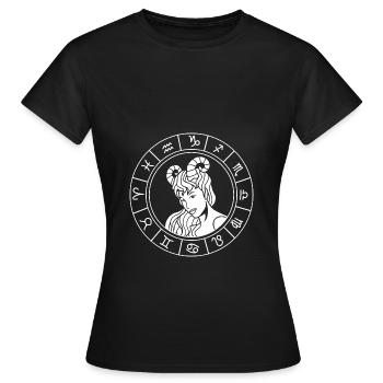 Sternzeichen Widder - Frauen T-Shirt - Schwarz - Vorne - AI Model Female 172 dark (172cm)