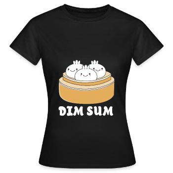 Dim sum - Women's T-Shirt - black - Front - AI Model Female 172 dark (172cm)