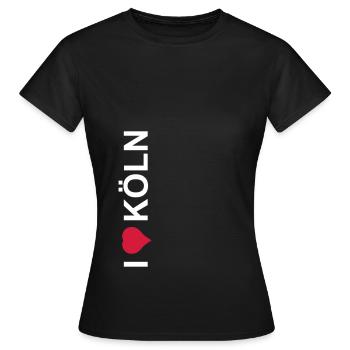 I love Koeln Geschenk Geschenkidee Liebe - Frauen T-Shirt - Schwarz - Vorne - AI Model Female 172 dark (172cm)
