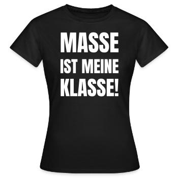 La messe, c’est ma classe. - T-shirt Femme - noir - Devant - AI Model Female 172 dark (172cm)