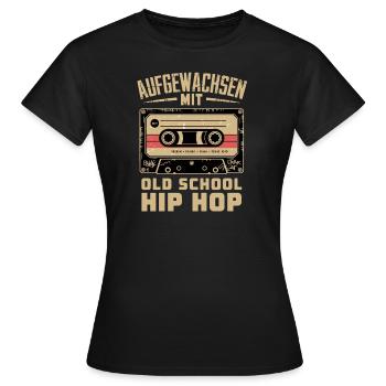 Hip Hop Gangster Cassette Graffiti Musique Rap Années 90 - T-shirt Femme - noir - Devant - AI Model Female 172 dark (172cm)