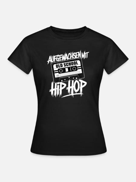 Hip Hop Gangster Cassette Graffiti Old School Beat - Women's T-Shirt - black