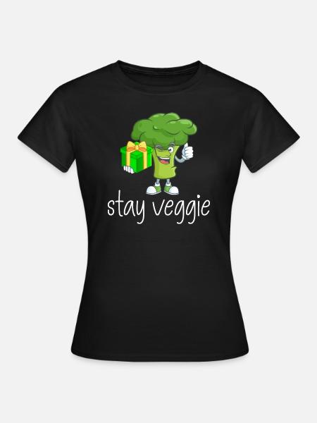 Brokkoli Vegetarisch Geschenk - Frauen T-Shirt - Schwarz