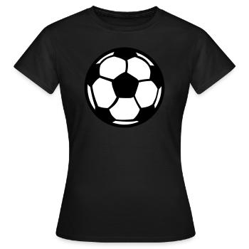 ballon de foot football 9 2 - T-shirt Femme - noir - Devant - AI Model Female 172 dark (172cm)