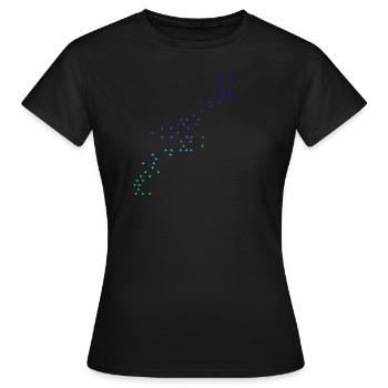 Stars Star Galaxy Gift Idea Gift Idea - Women's T-Shirt - black - Front - AI Model Female 172 dark (172cm)