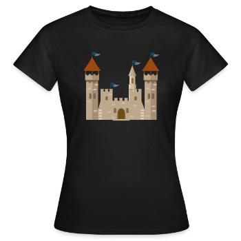 ritterburg - Frauen T-Shirt - Schwarz - Vorne - AI Model Female 172 dark (172cm)