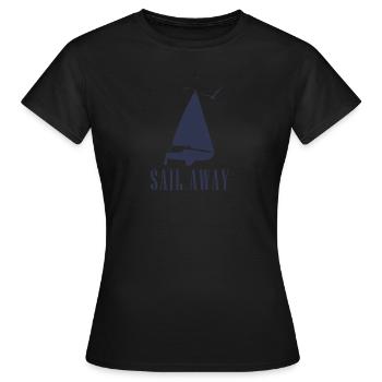Sail away - Women's T-Shirt - black - Front - AI Model Female 172 dark (172cm)