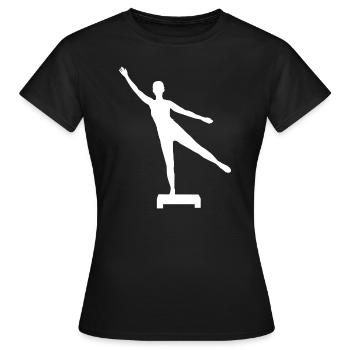 Fitnesstraining Aerobic Aerobic Aerobic Fitness - Frauen T-Shirt - Schwarz - Vorne - AI Model Female 172 dark (172cm)