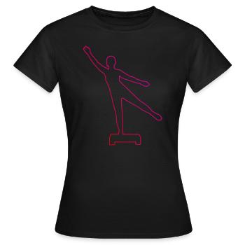 Aerobic Konditionstraining Krafttraining Aerobic - Frauen T-Shirt - Schwarz - Vorne - AI Model Female 172 dark (172cm)