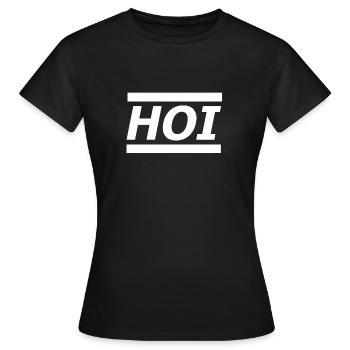 HOI - Salutations à Alemannia, Souabe et Tyrol du Sud - T-shirt Femme - noir - Devant - AI Model Female 172 dark (172cm)