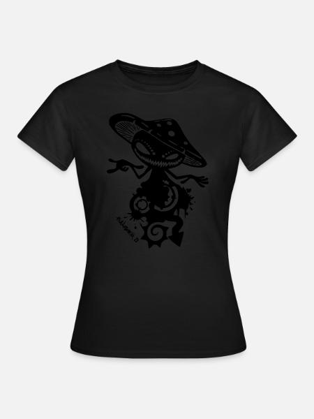 shroom iii 23 - Frauen T-Shirt - Schwarz