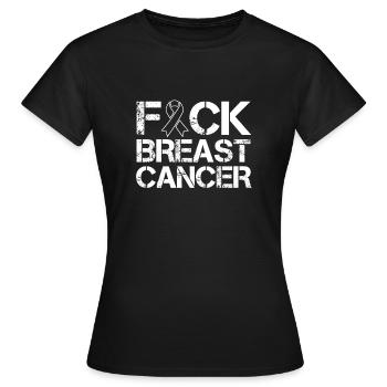 Fuck cancer du sein cancer du sein cancer du ruban rose - T-shirt Femme - noir - Devant - AI Model Female 172 dark (172cm)