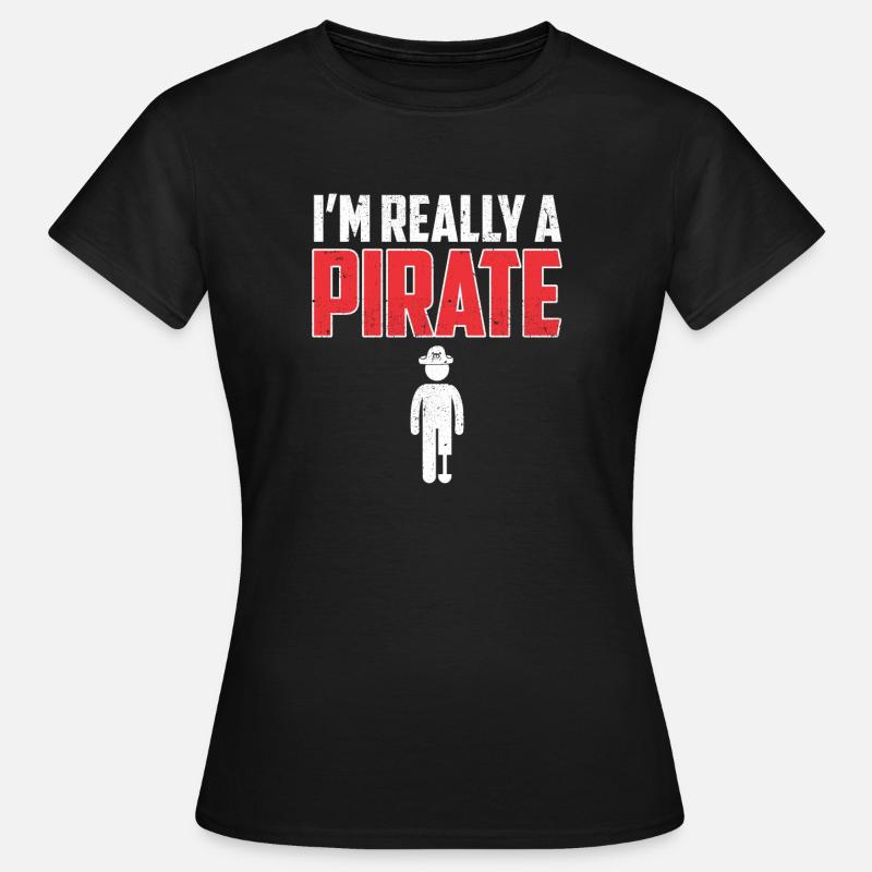 I'm Really A Pirate Leg Amputee - Women's T-Shirt - black