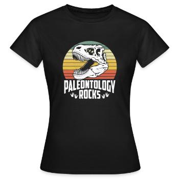 Paläontologe Dinosaurier Ausgrabung Fossil Dino - Frauen T-Shirt - Schwarz - Vorne - AI Model Female 172 dark (172cm)