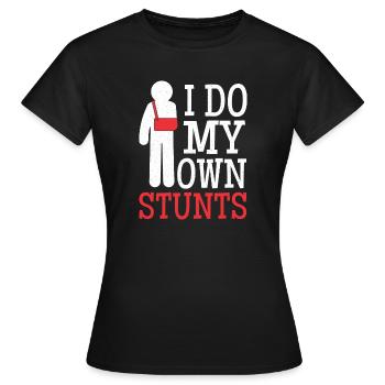 Gebrochener Arm Knochenbruch Arm Verletzung - Frauen T-Shirt - Schwarz - Vorne - AI Model Female 172 dark (172cm)