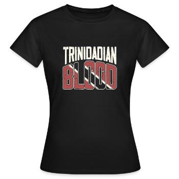 Trini Trinidad und Tobago Flagge Musik Trini - Frauen T-Shirt - Schwarz - Vorne - AI Model Female 172 dark (172cm)