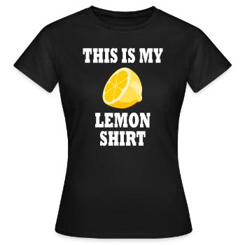 Jus de citron exotique citron citron citron - T-shirt Femme - noir - Devant - AI Model Female 172 dark (172cm)