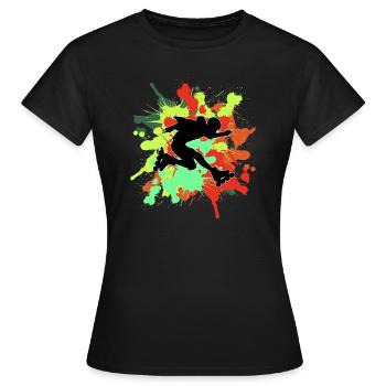 Rollerblades rollerblades - Women's T-Shirt - black - Front - AI Model Female 172 dark (172cm)
