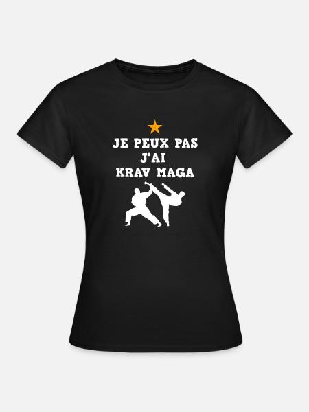 Je peux pas j'ai krav maga - T-shirt Femme - noir