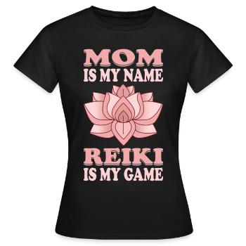 Praticiens Reiki / Maître Reiki / Maman Reiki - T-shirt Femme - noir - Devant - AI Model Female 172 dark (172cm)