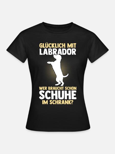 Hund Labrador - Frauen T-Shirt - Schwarz