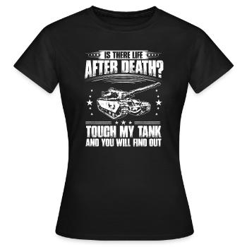 Tank Tank Driver Tank Military Army Battle Tank - Women's T-Shirt - black - Front - AI Model Female 172 dark (172cm)