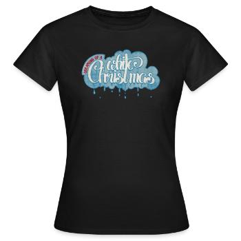 Weiße Weihnacht - Frauen T-Shirt - Schwarz - Vorne - AI Model Female 172 dark (172cm)